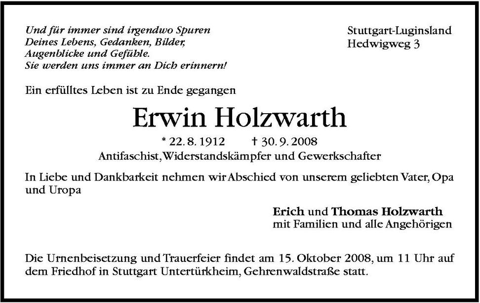 E. Holzwarth 